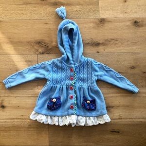 Matilda Jane Button-Up Hooded Sweater